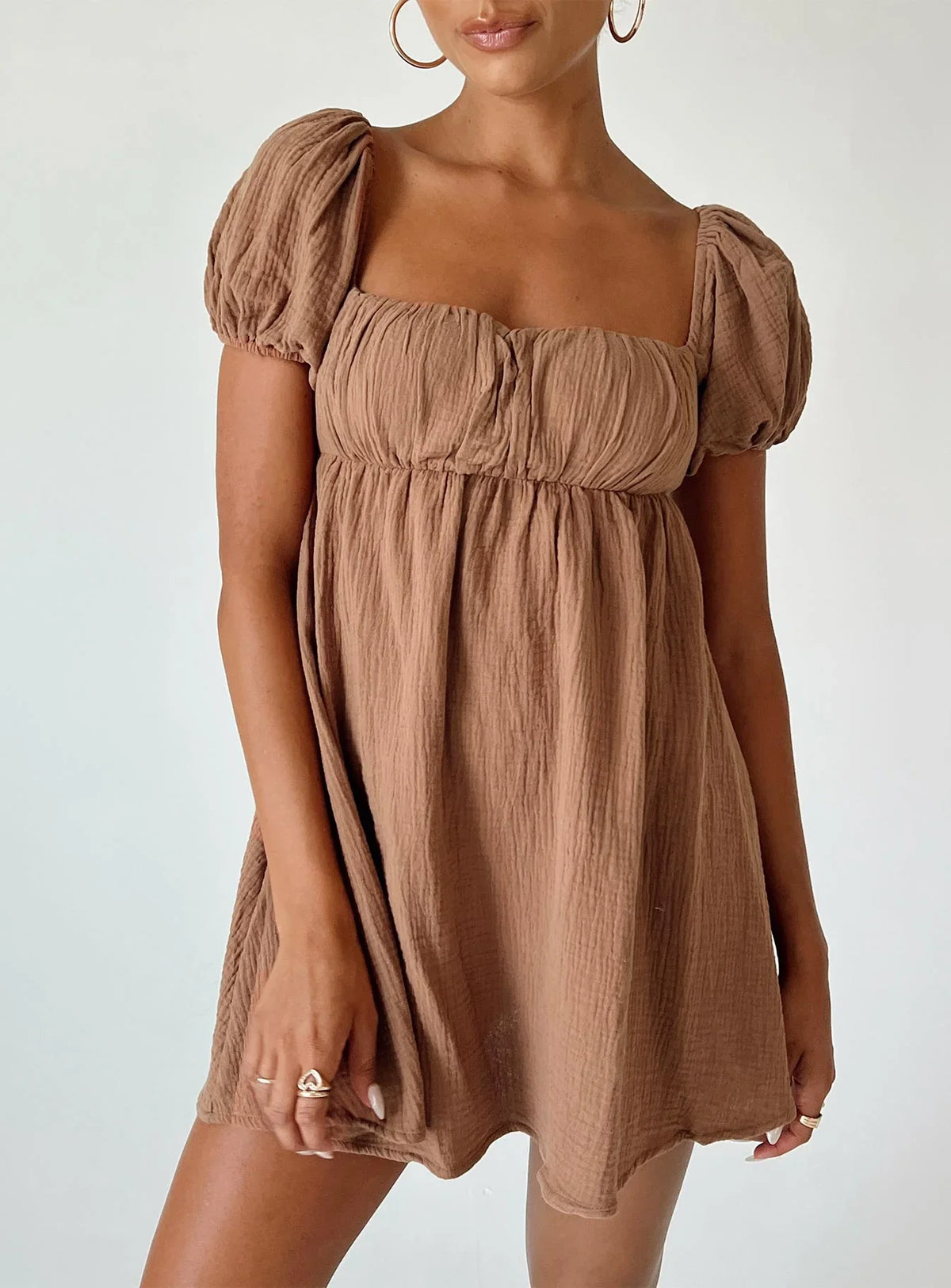 Lets Dance Mini Dress Brown