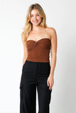 Becca Brown Twist Knot Tube Top