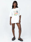 Tropicana Oversized Tee White