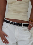 Jaslynn Belt Black Silver