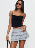 Kipper Low Rise Skort Grey