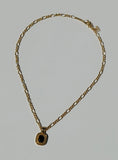 Setton Pendant Necklace Gold Black