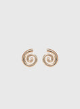 Ameleah Spiral Earrings Gold