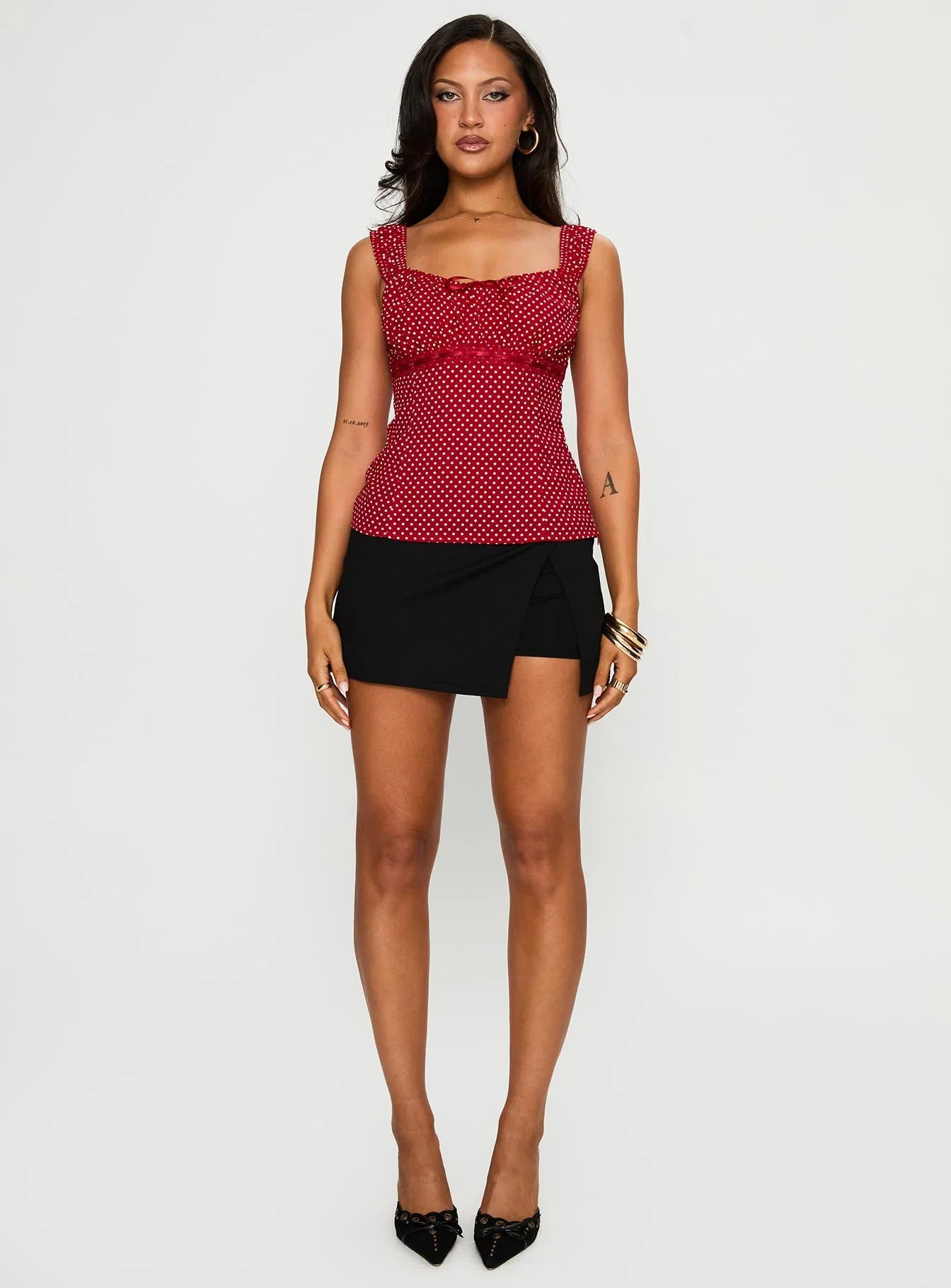 Garconne Top Red Polka Dot