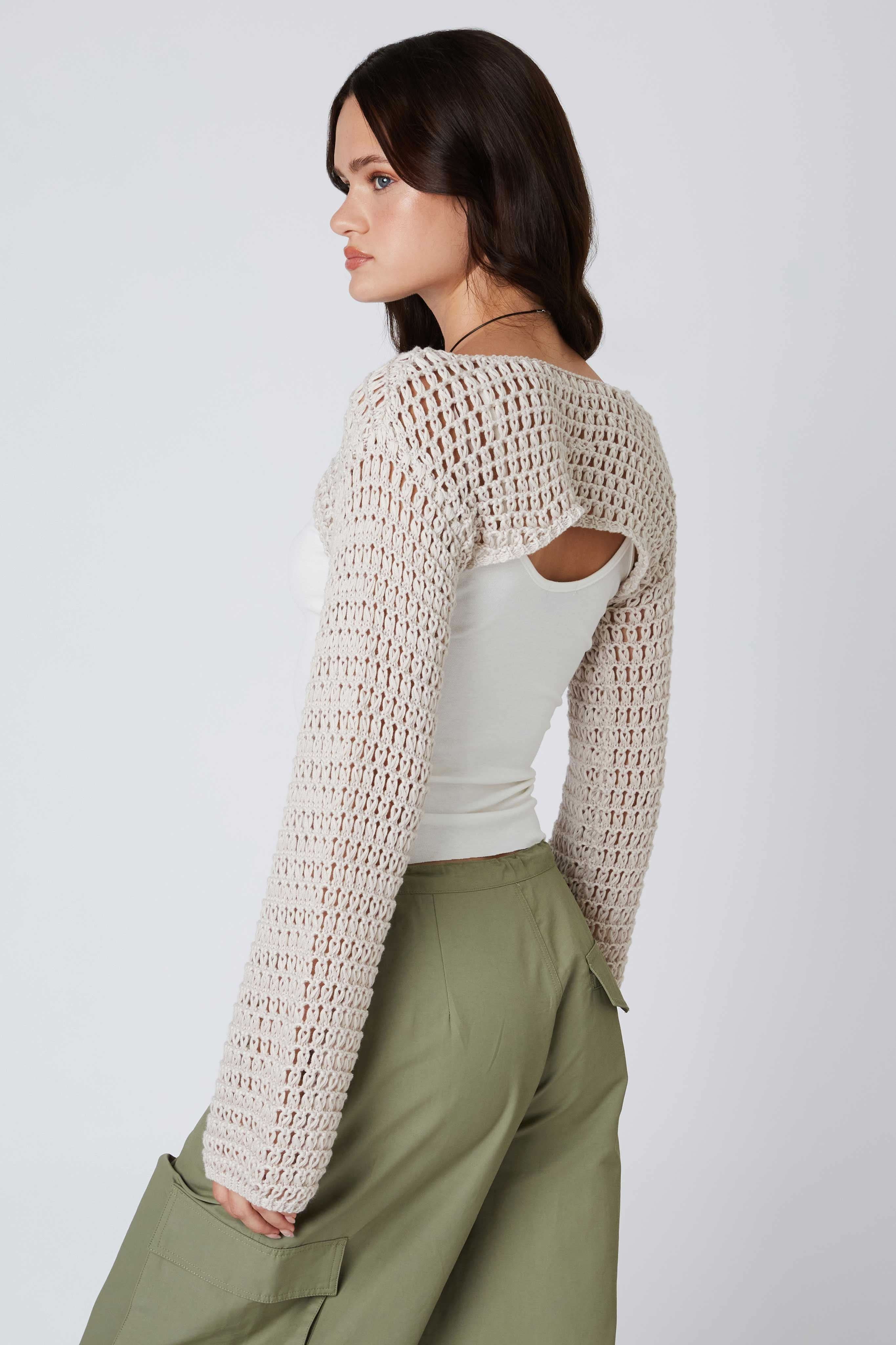 Savannah Stone Crochet Shrug