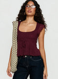 Auroraah Frill Top Cherry