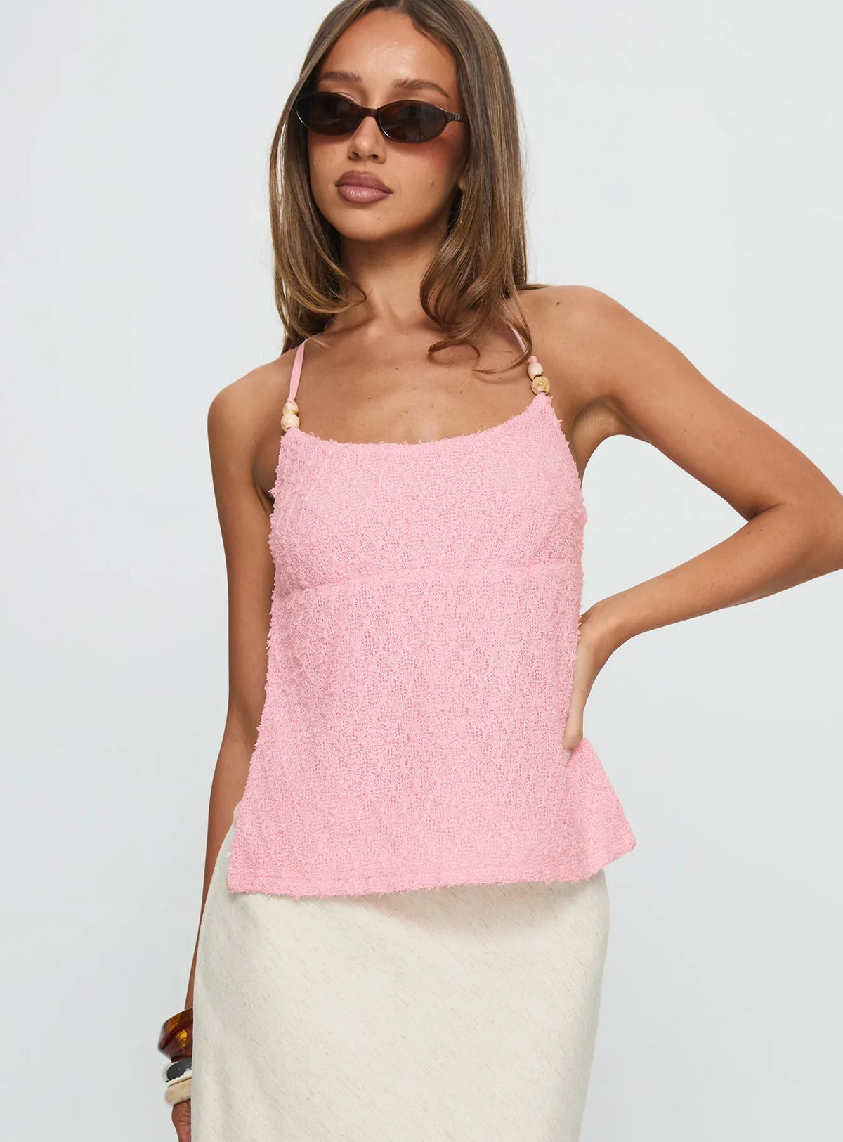 Aleris Backless Top Pink