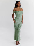 Green Gables Burnout Maxi Dress Sage