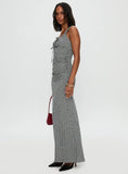 Roundtrip Maxi Dress Black White