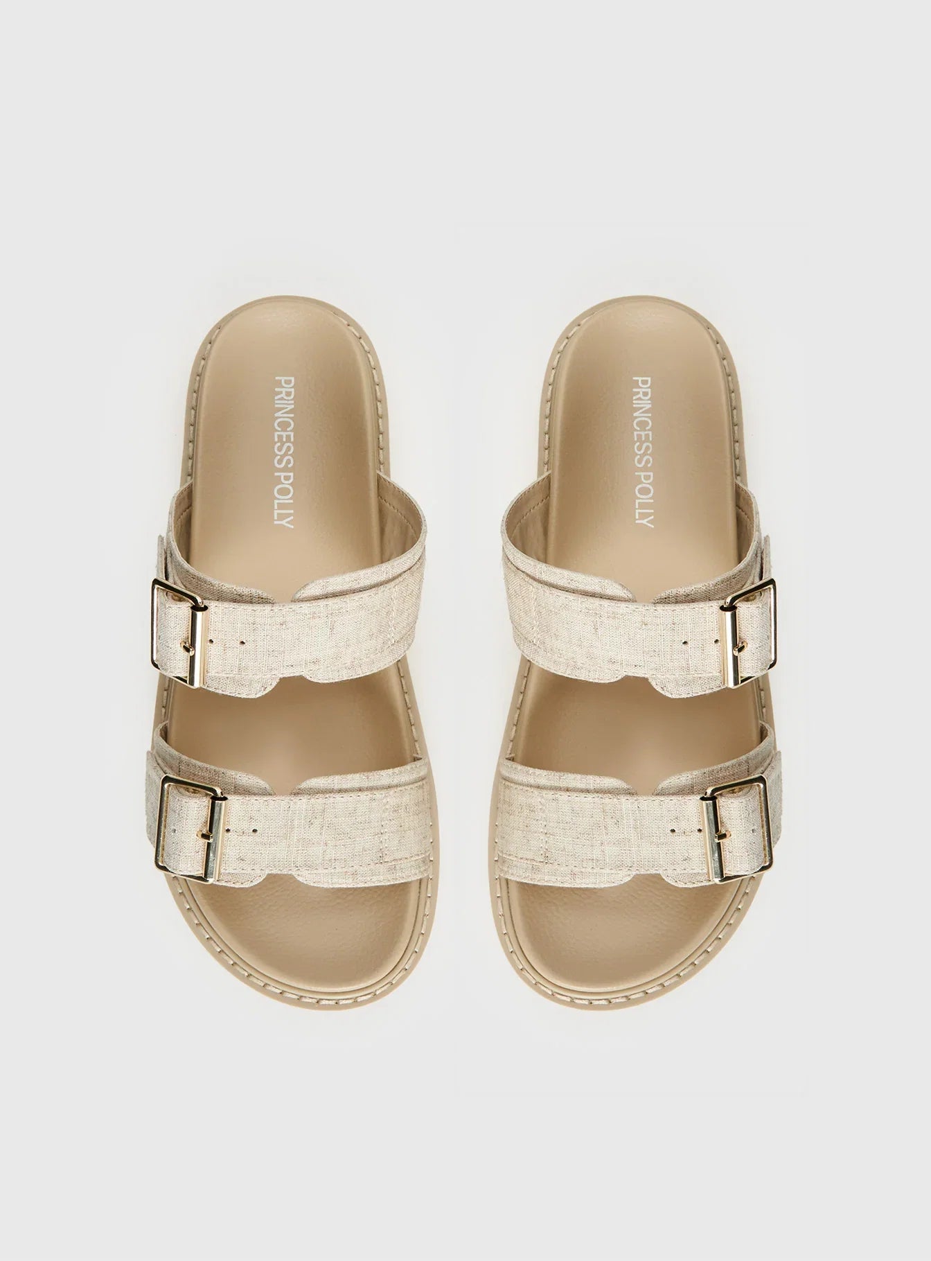 Roxxie Sandals Beige Linen