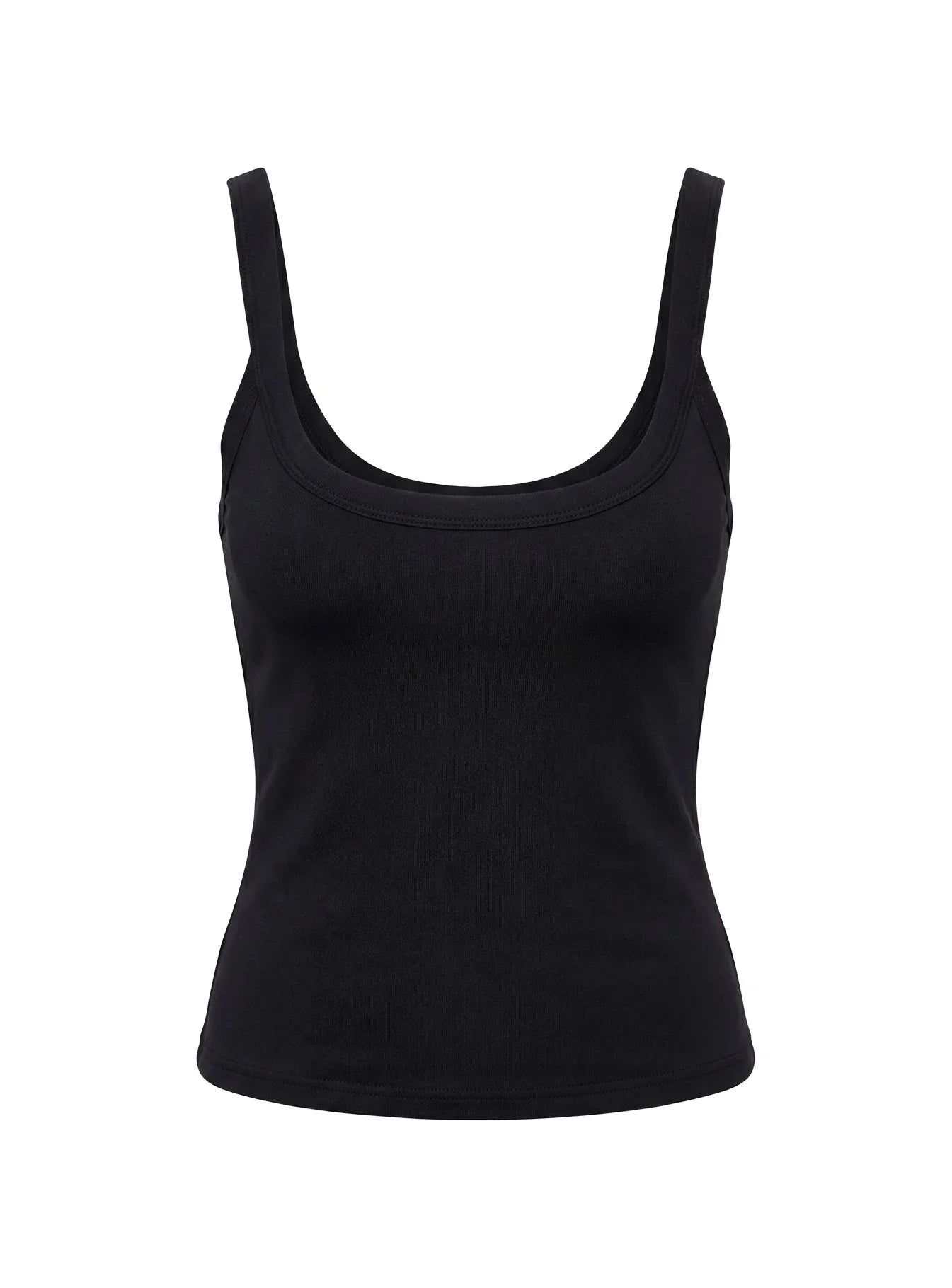 Kasper Cinched Longline Tank Top Black