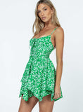 Barrett Mini Dress Green White