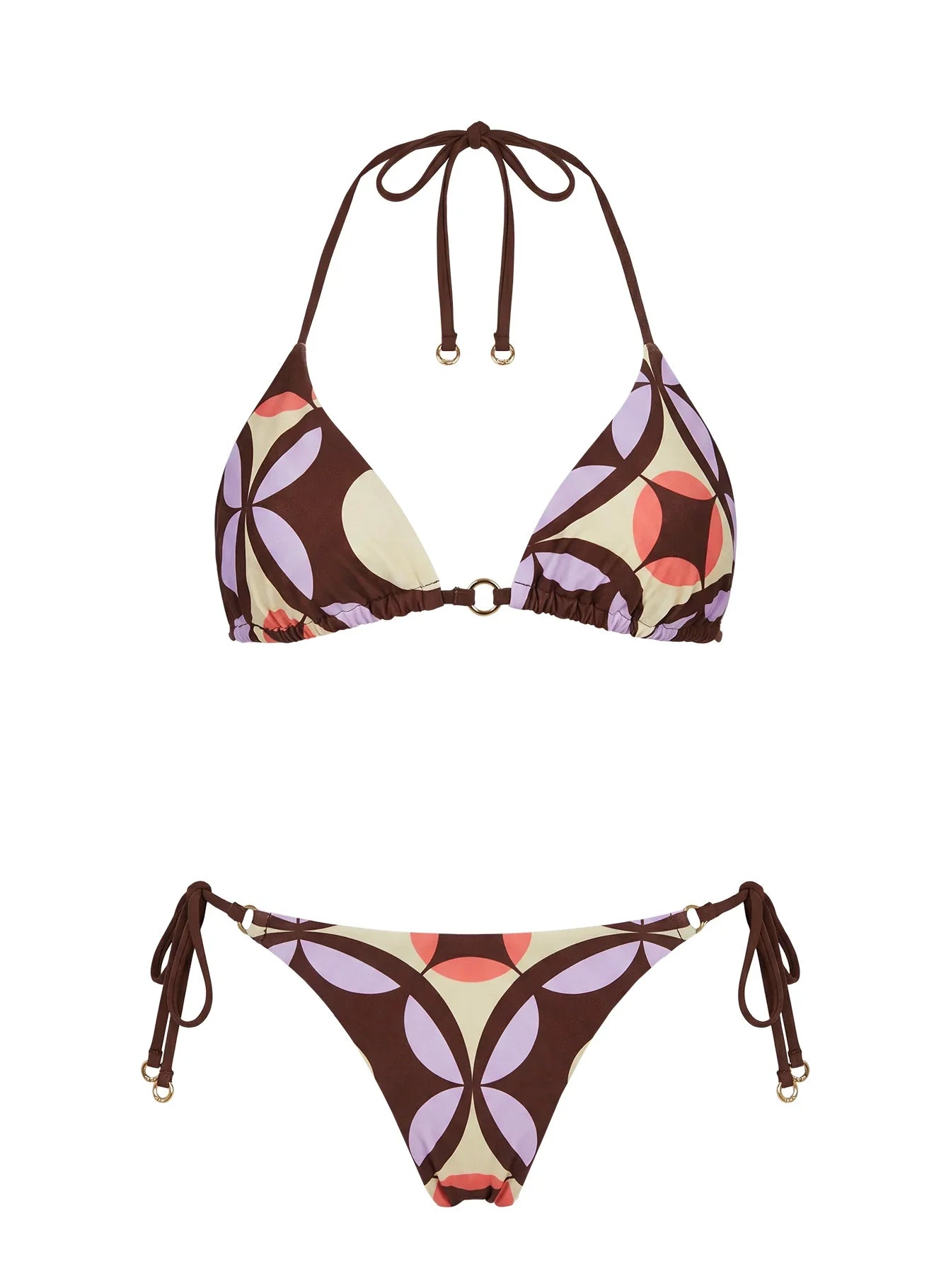 Sunburner Hardware Triangle Bikini Top Vintage Geo