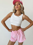 Beach House Shorts Cord Pink