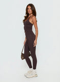Stride Active Invisible Scrunch Leggings Brown