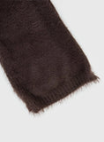 Yvetta Fluffy Scarf Brown
