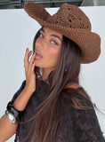 Anistyn Woven Cowboy Hat Tan