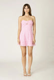 Isla Pink Strapless Mini Dress