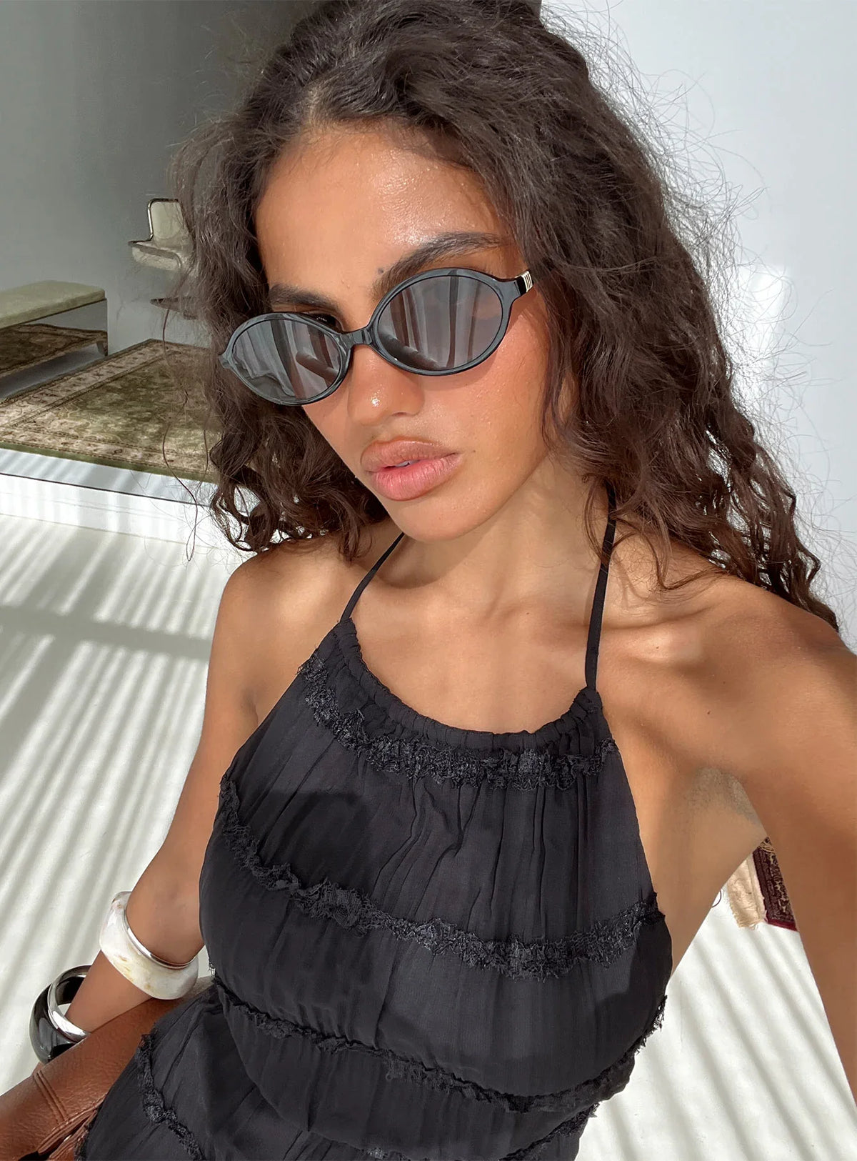 Timely Sunglasses Black Brown
