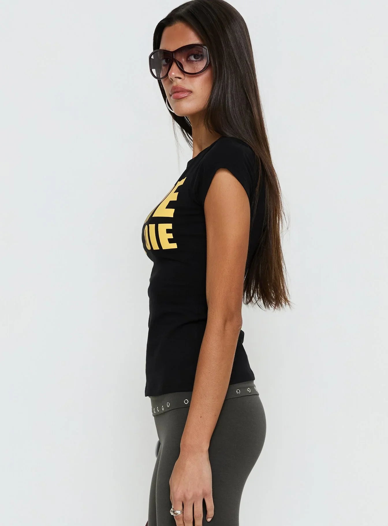 Ride Or Die Graphic Top Black / Yellow