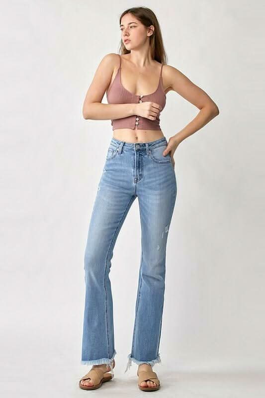 Walk Away Vintage Wash Flare Jeans