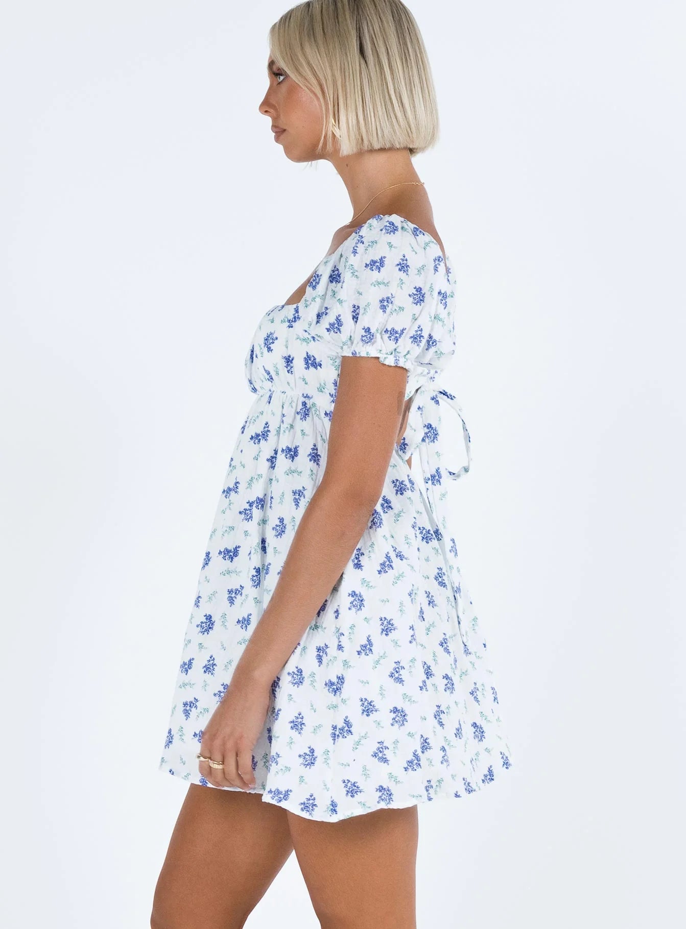 Lets Dance Mini Dress Blue Floral