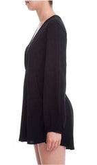 Intense Situation Black Deep V Romper