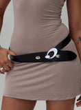 Jaide Low Waist Belt Black Silver