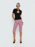 Rossie Capri Pants Red Gingham