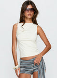 Lorinna Tie Shoulder Top Cream