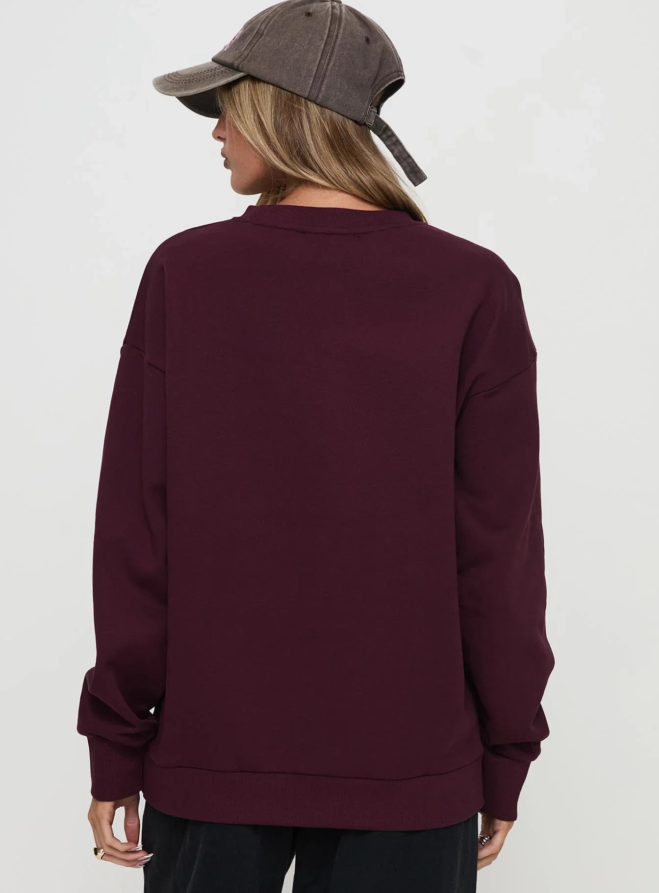 All Day Crewneck Sweatshirt Wine