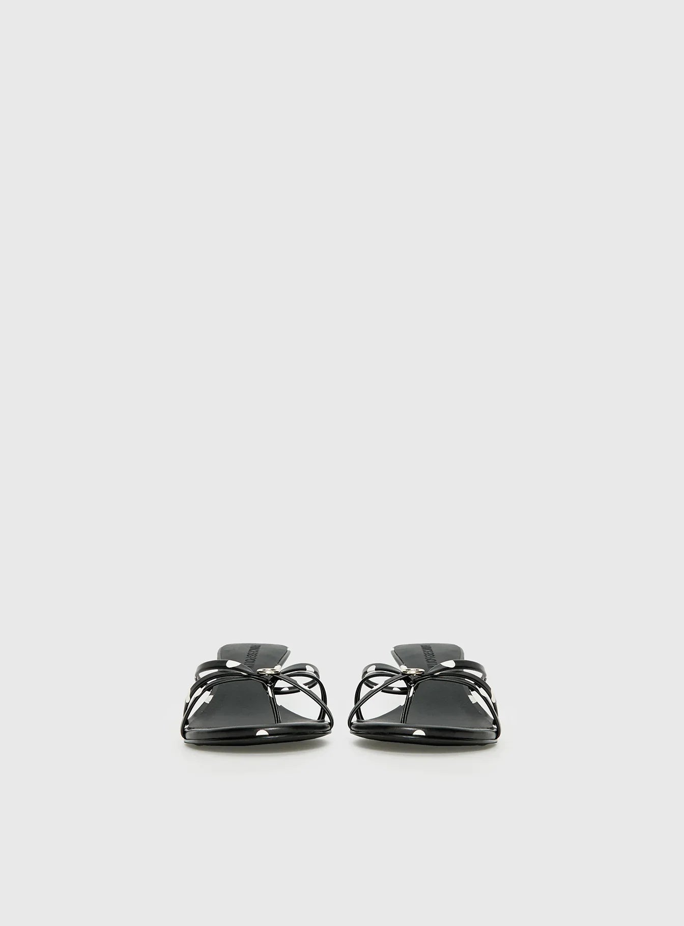For The Rush Kitten Heels Black Polka