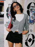 York Cardigan Grey Marle