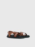 Billini Tennie Sandals Tan Black