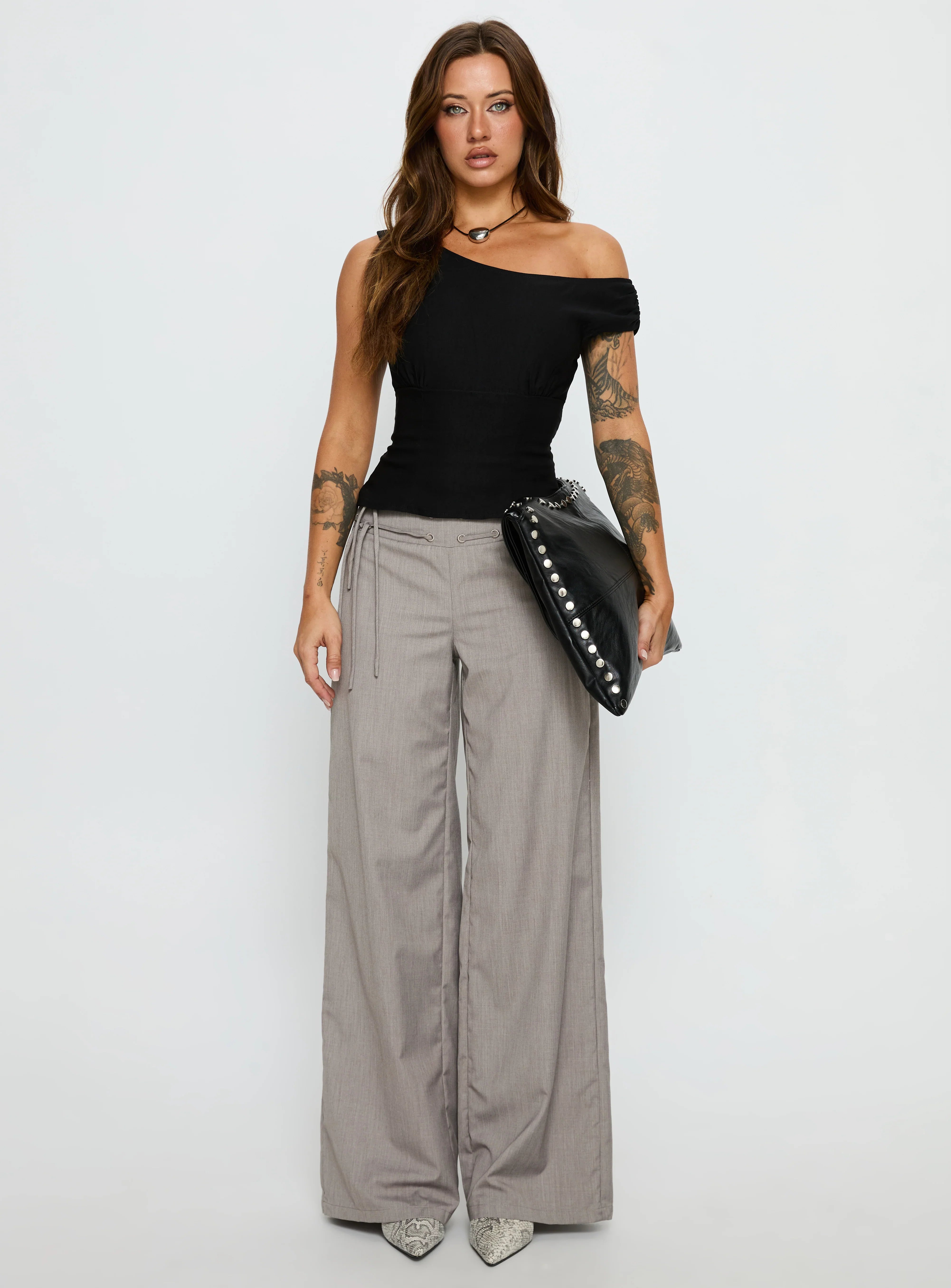 Emerey Off Shoulder Top Black