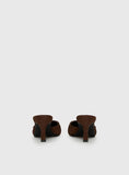 Admiration Pointed Toe Faux Suede Heels Brown