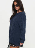Gabrieal Knit Sweater Navy