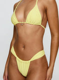 A Good Time Triangle Bikini Bottoms Yellow