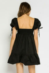 Jessie Black Babydoll Mini Dress