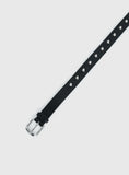 Speakeasy Heart Studded Belt Black Silver