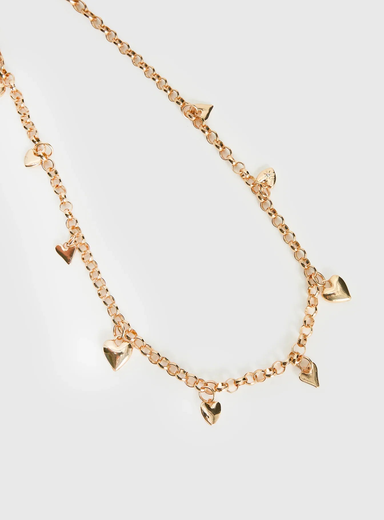 Forever Loved Heart Chain Belt Gold
