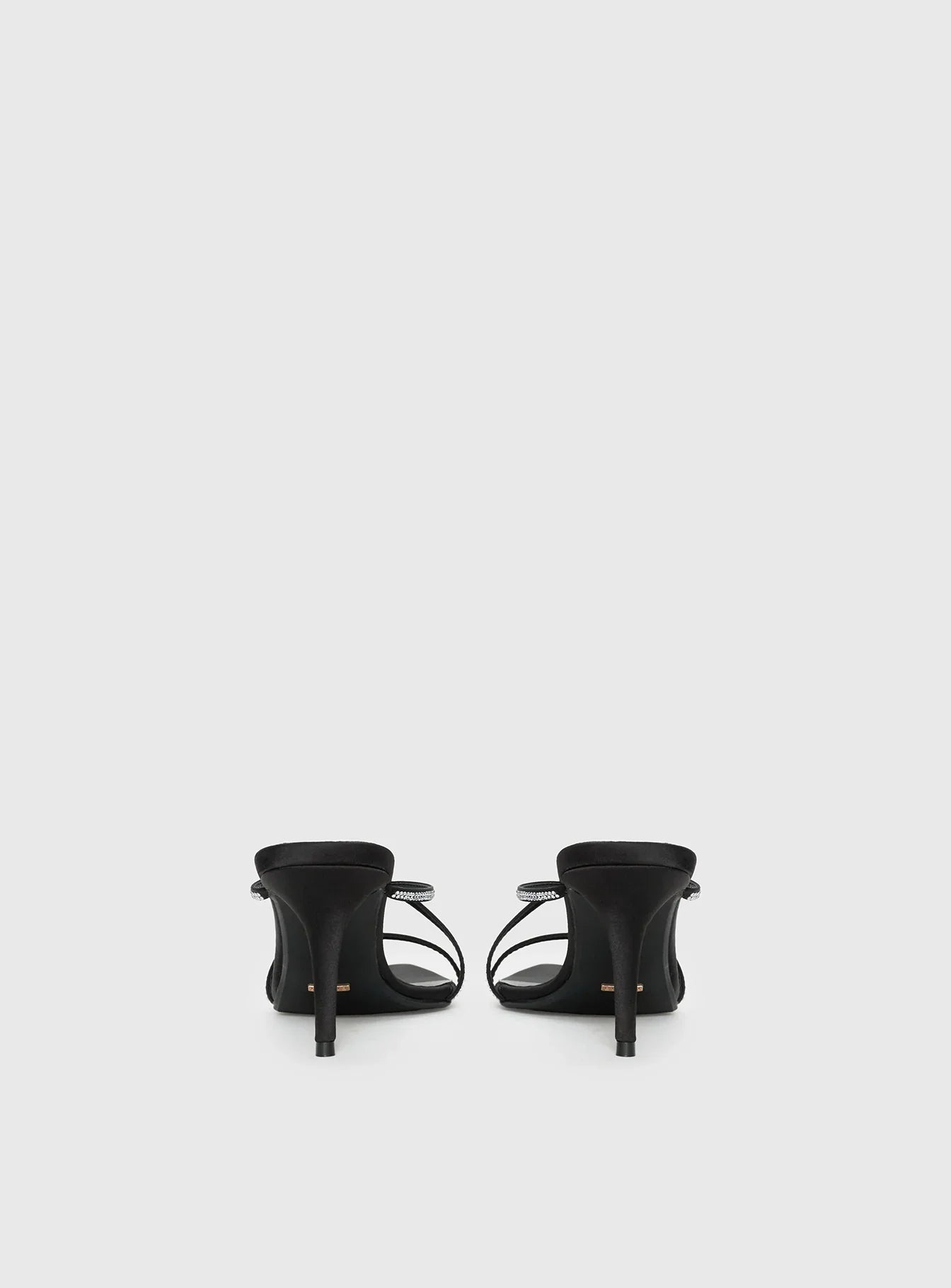 Billini Effy Heels Black Satin Diamante