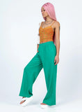 Louis Linen Blend Pants Green