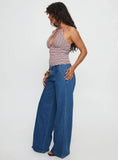 Polaris Mid Rise Straight Leg Jeans Mid Blue