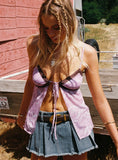 Allure 90s Mini Skort Faded Denim