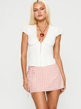 Marmalade Mini Skirt Pink Check