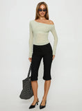 Synergies Long Sleeve Top Sage White Stripe