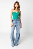 Cassia Green Halter Top