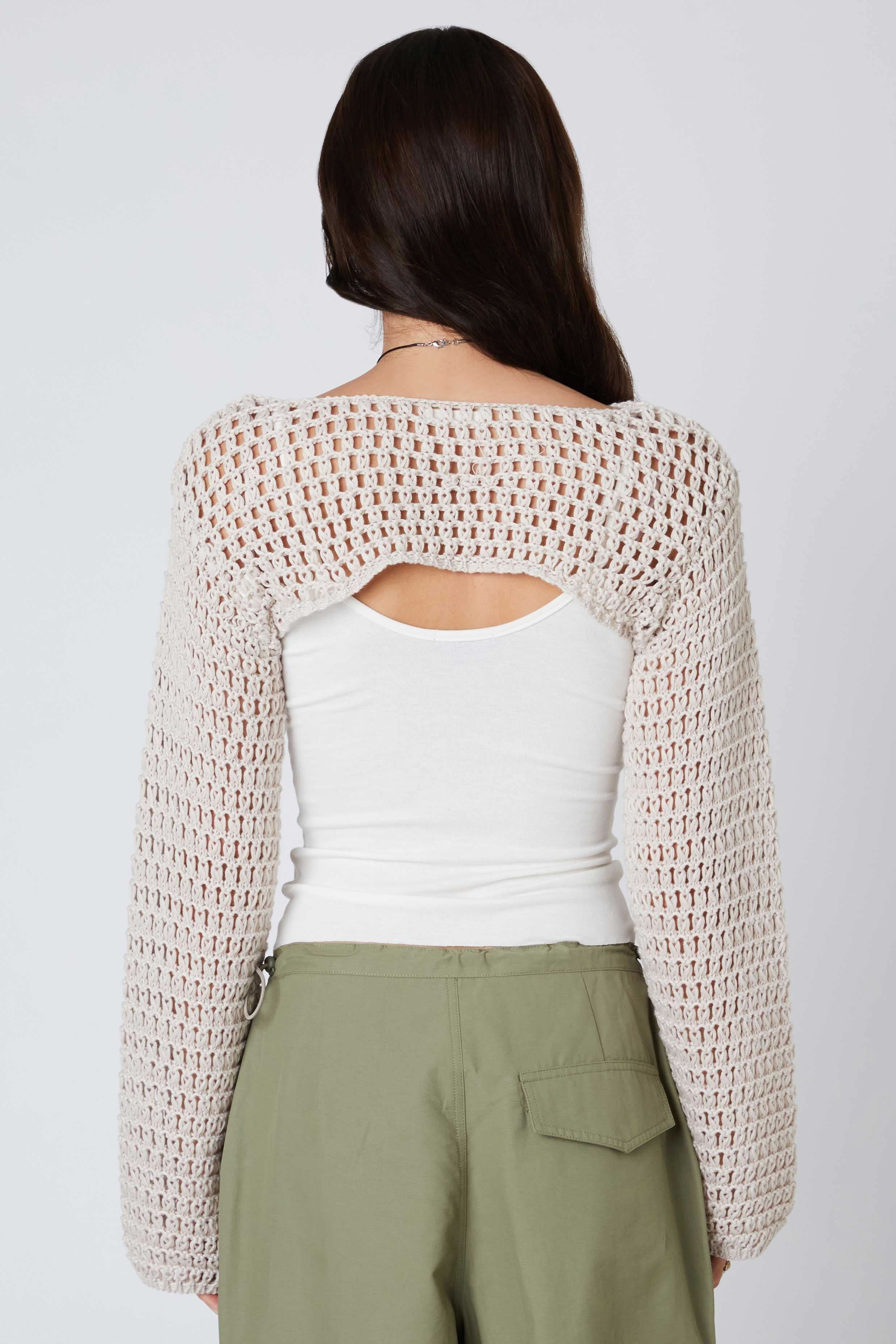 Savannah Stone Crochet Shrug