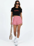 Beach House Shorts Red White Gingham